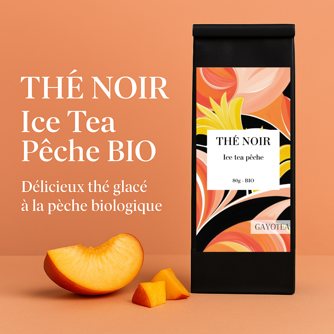 Thé noir Ice tea pêche glacé Bio