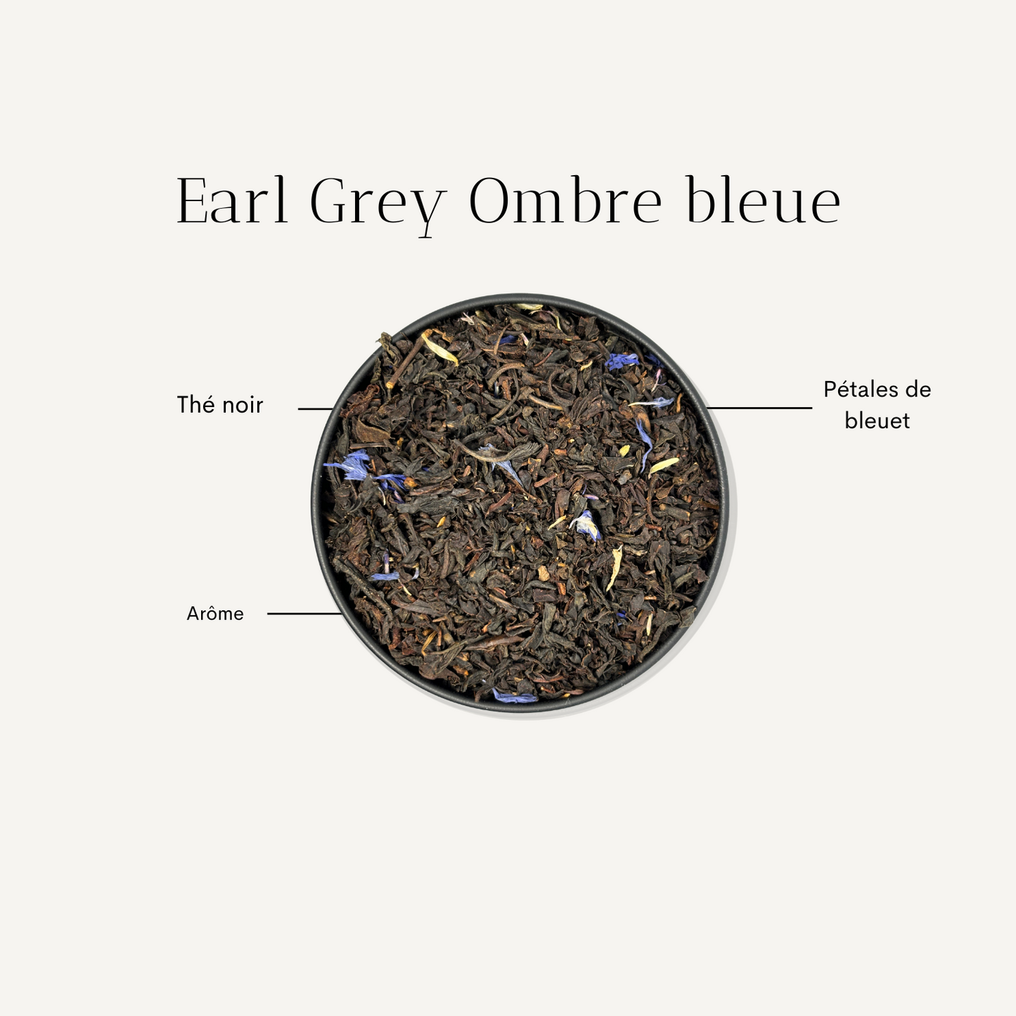 Thé noir Earl Grey Ombre Bleue