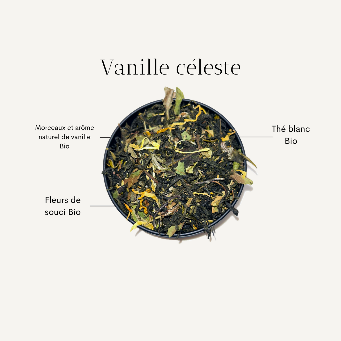 Thé blanc Vanille Céleste Bio
