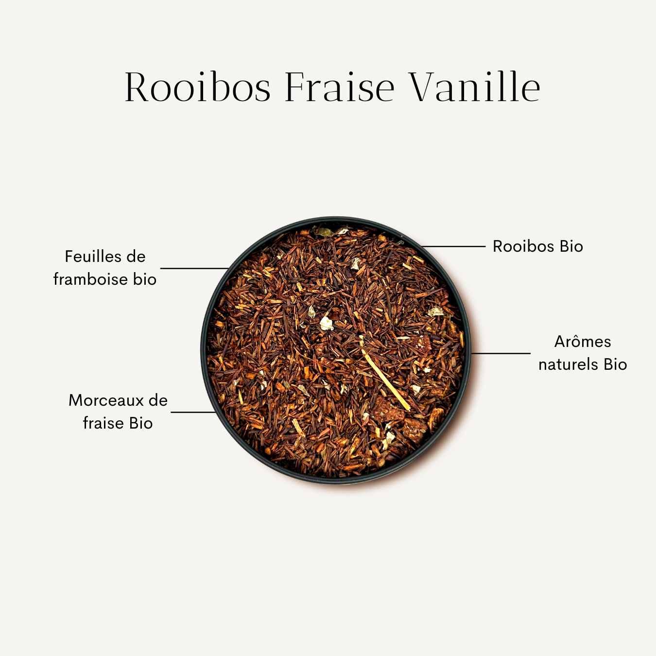 Rooibos fraise vanille Bio