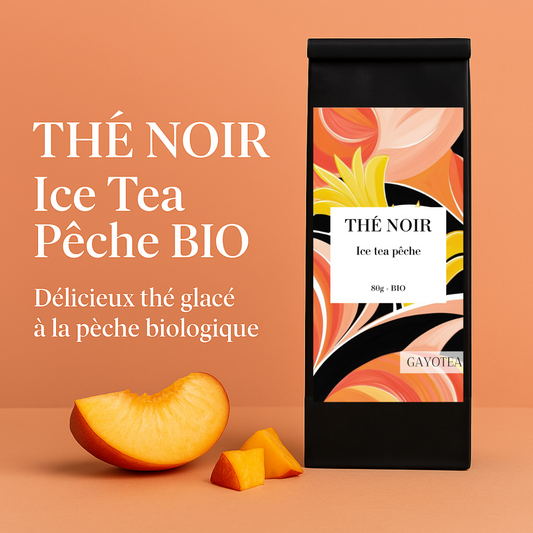 Thé noir Ice tea pêche glacé Bio