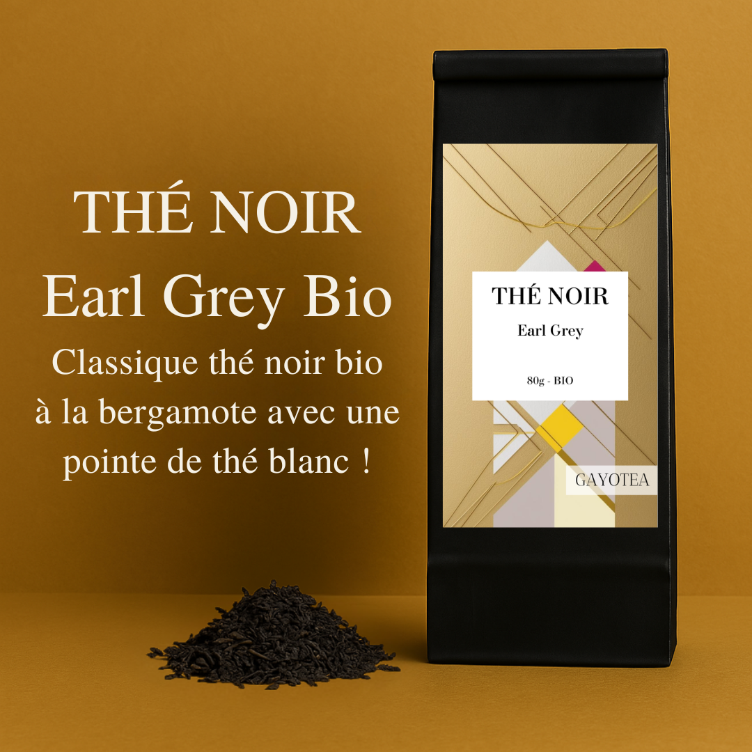 Thé noir earl grey Bio
