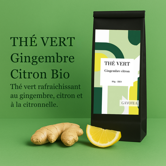 Thé vert Harmonie d'Or : Gingembre Citron Bio
