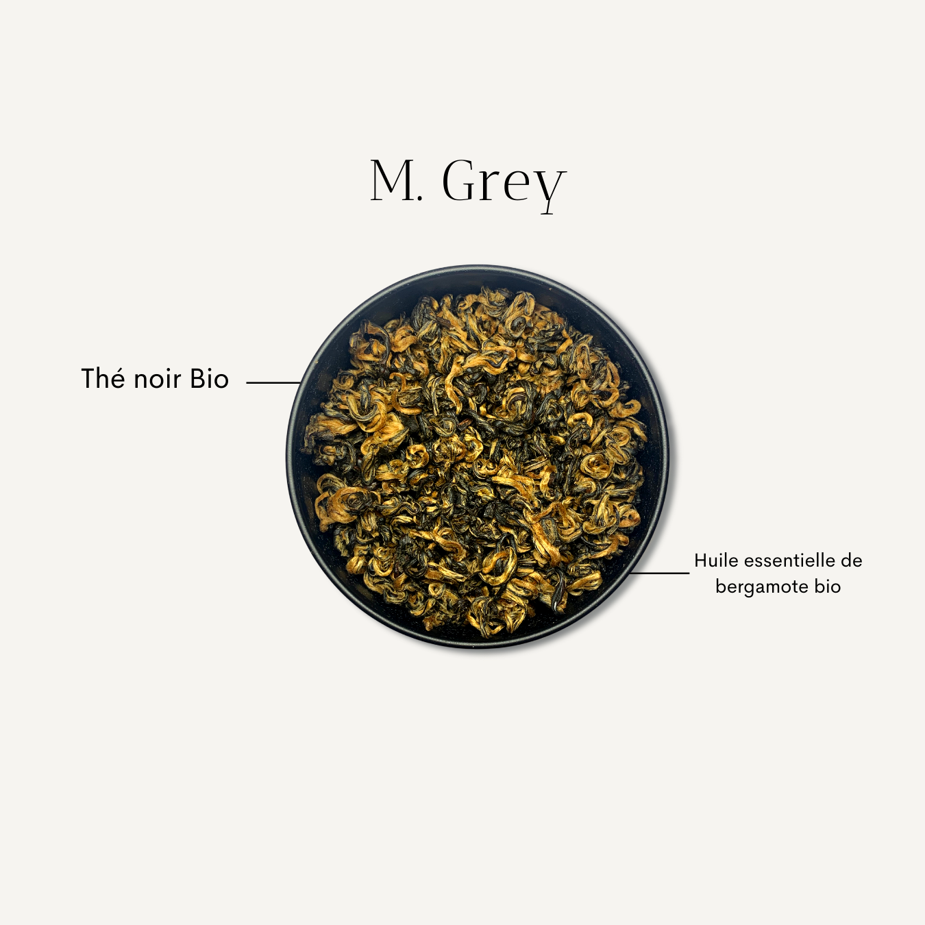 Thé noir luxueux M. Grey Bio